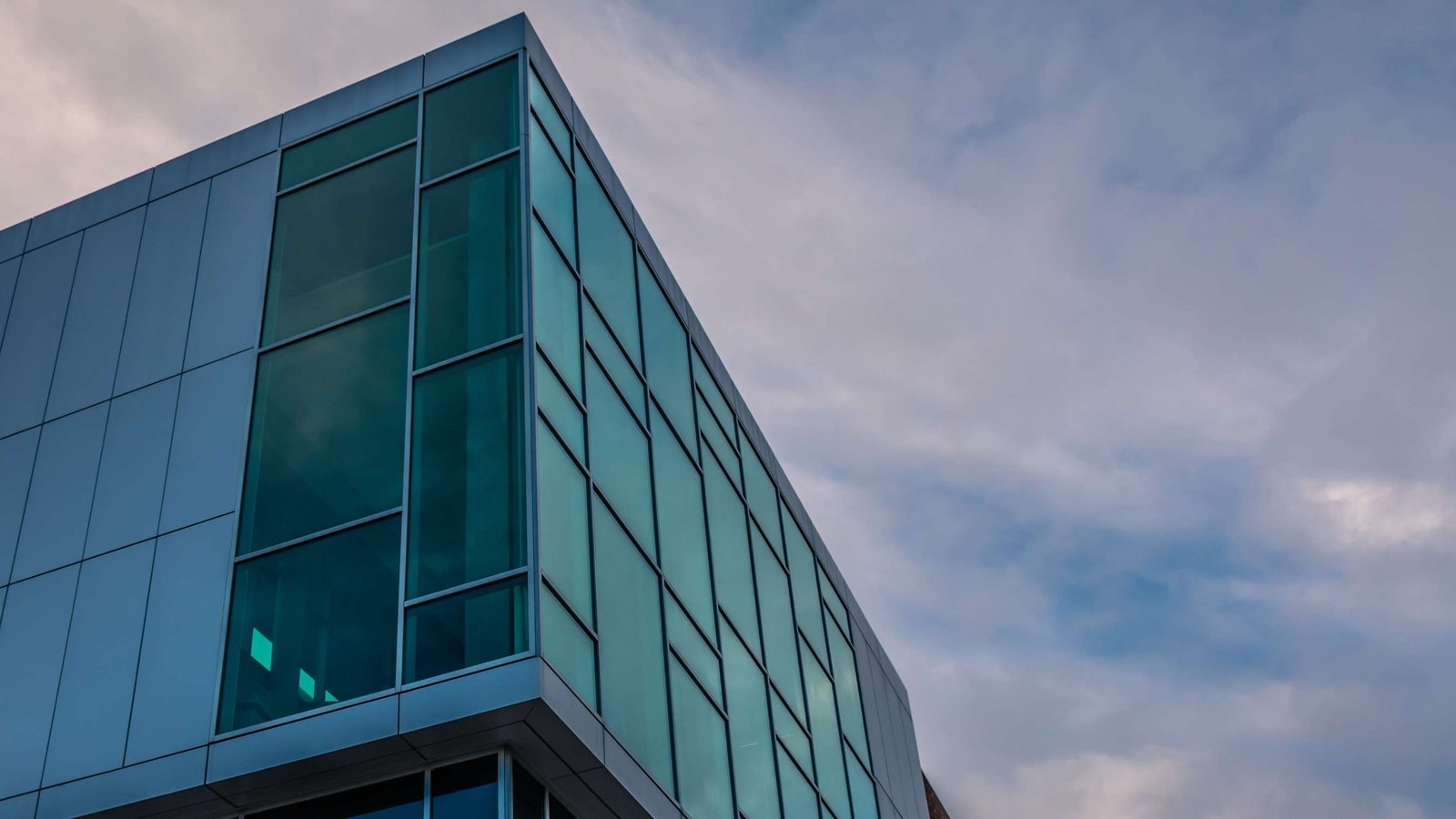 Contemporary glass building